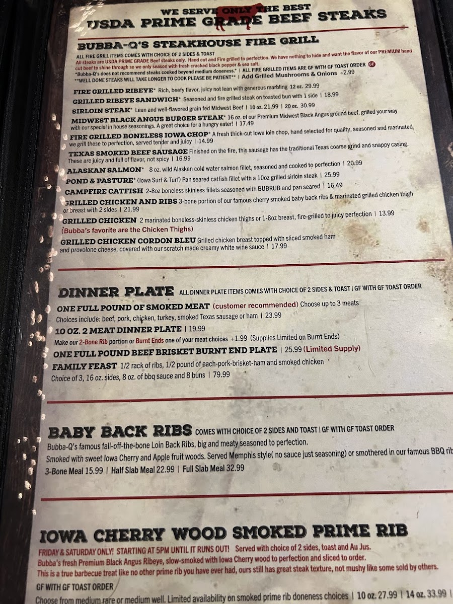 Bubba-Q's Menu - Image 3
